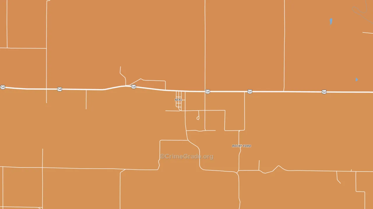 Neal, KS Map of Drug-Related Crime Rates
