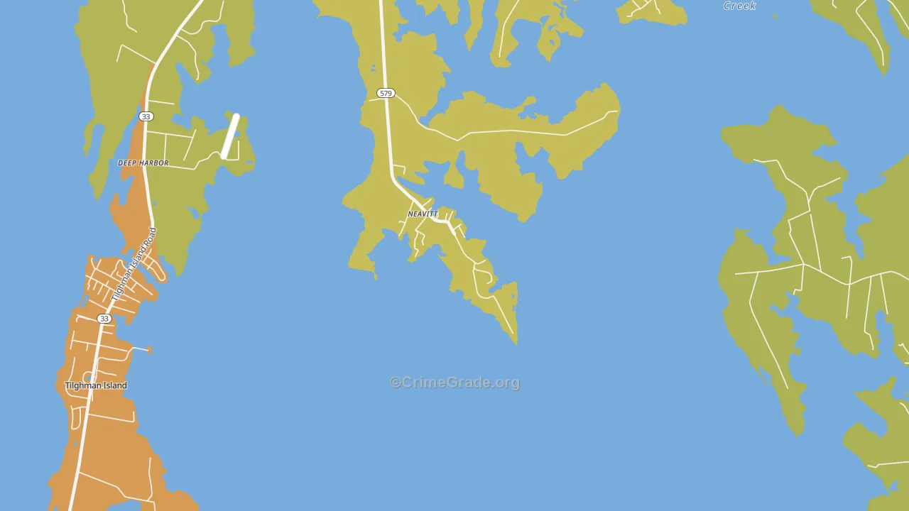 Neavitt, MD Map of Drug-Related Crime Rates