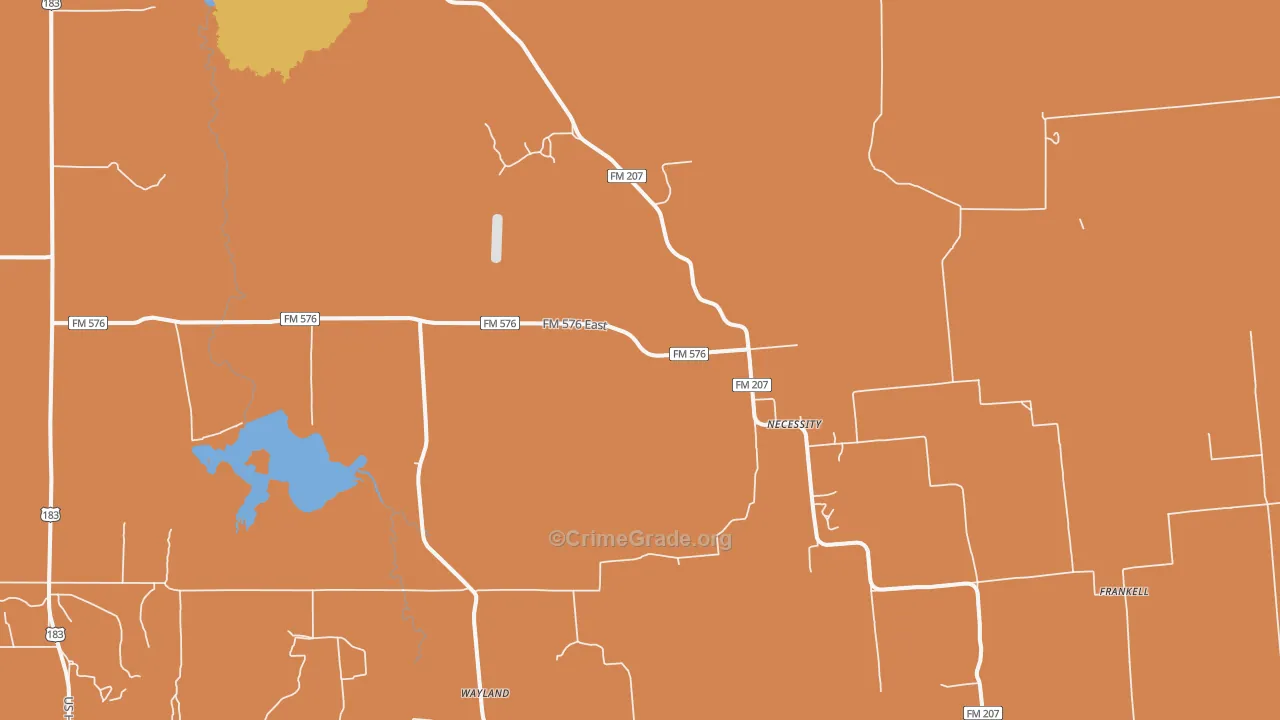 Necessity, TX Map of Drug-Related Crime Rates