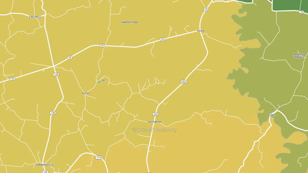 Needmore, KY Map of Drug-Related Crime Rates