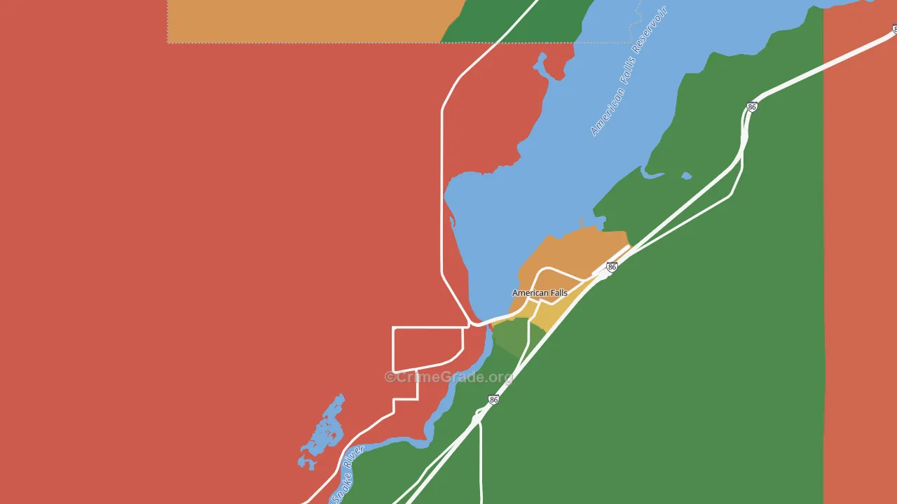 Neeley, ID Map of Drug-Related Crime Rates