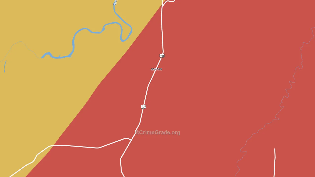 Neilton, WA Map of Drug-Related Crime Rates