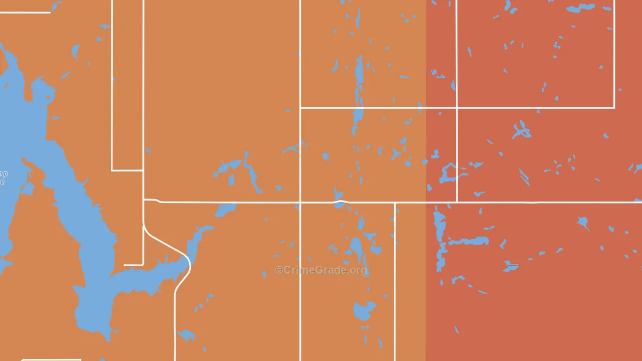 Nelson County, ND Map of Drug-Related Crime Rates