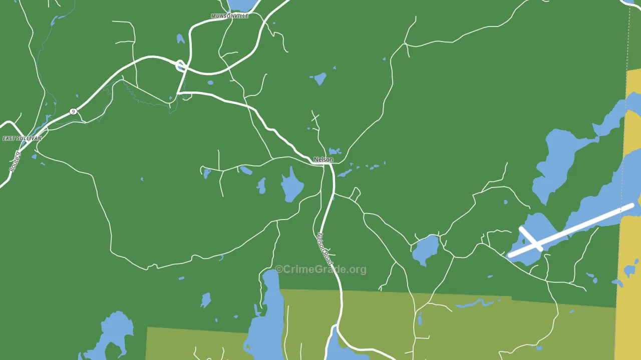 Nelson, NH Map of Drug-Related Crime Rates