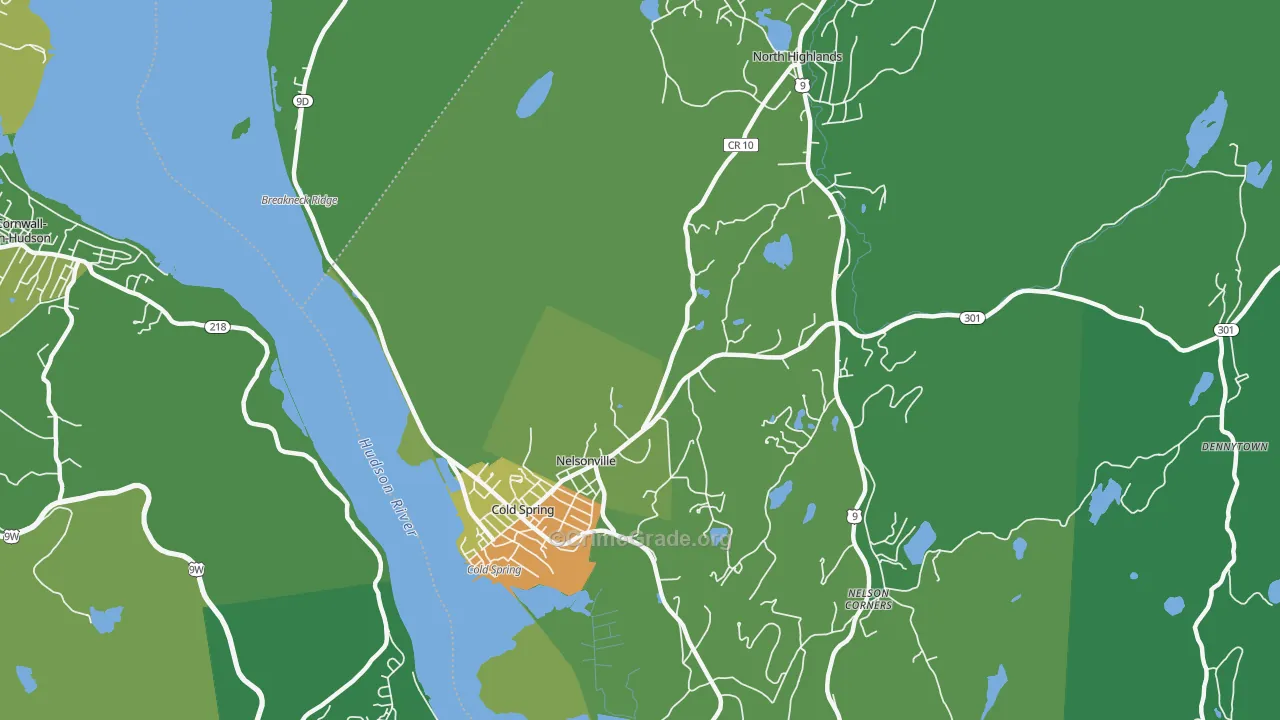 Nelsonville, NY Map of Drug-Related Crime Rates