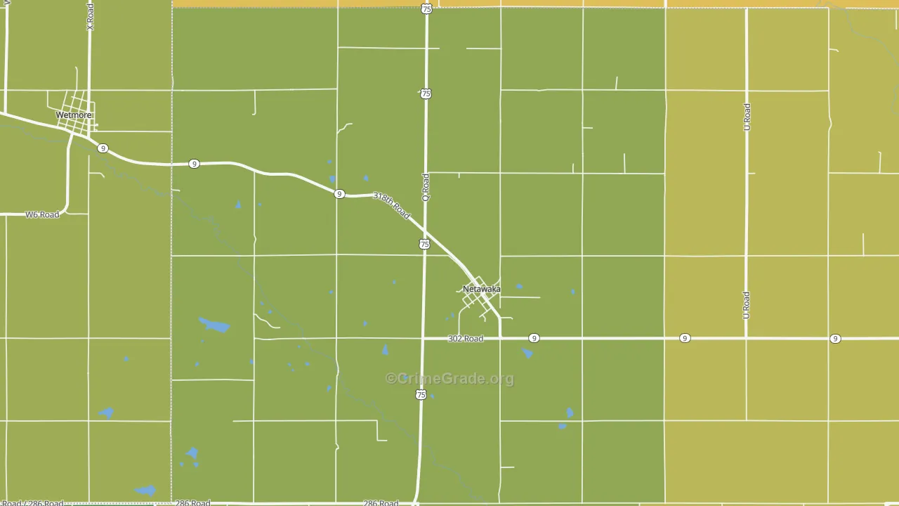 Netawaka, KS Map of Drug-Related Crime Rates