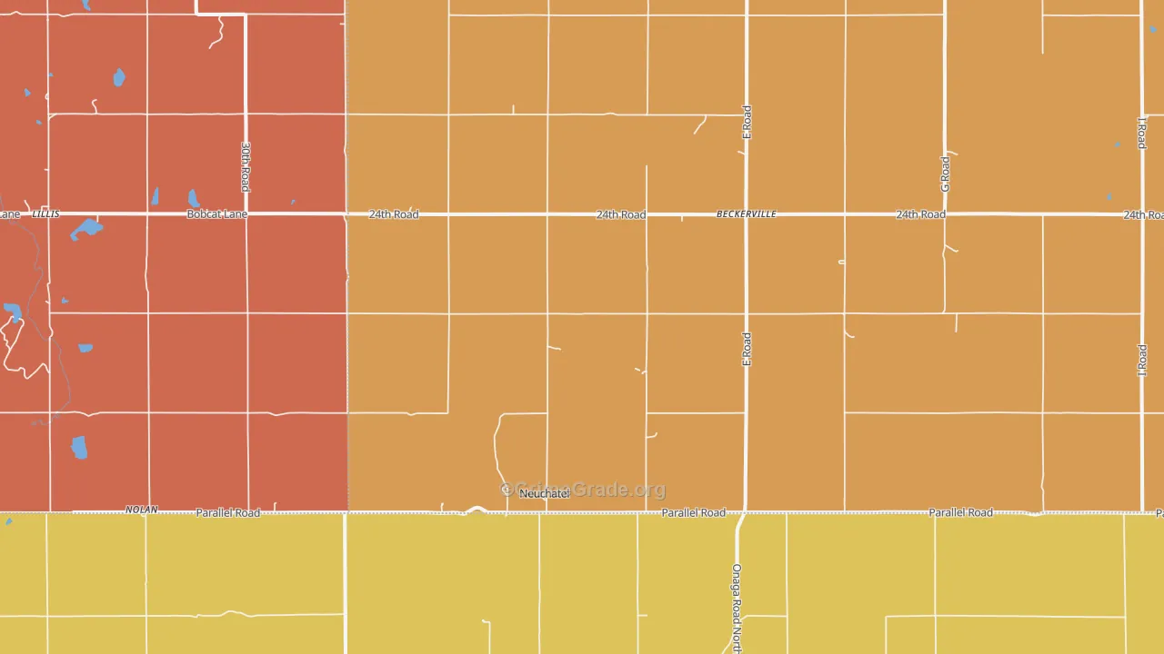 Neuchatel, KS Map of Drug-Related Crime Rates