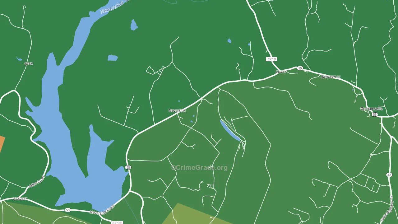 Neversink, NY Map of Drug-Related Crime Rates