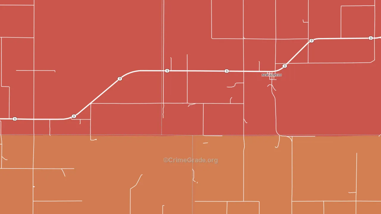 New Almelo, KS Map of Drug-Related Crime Rates