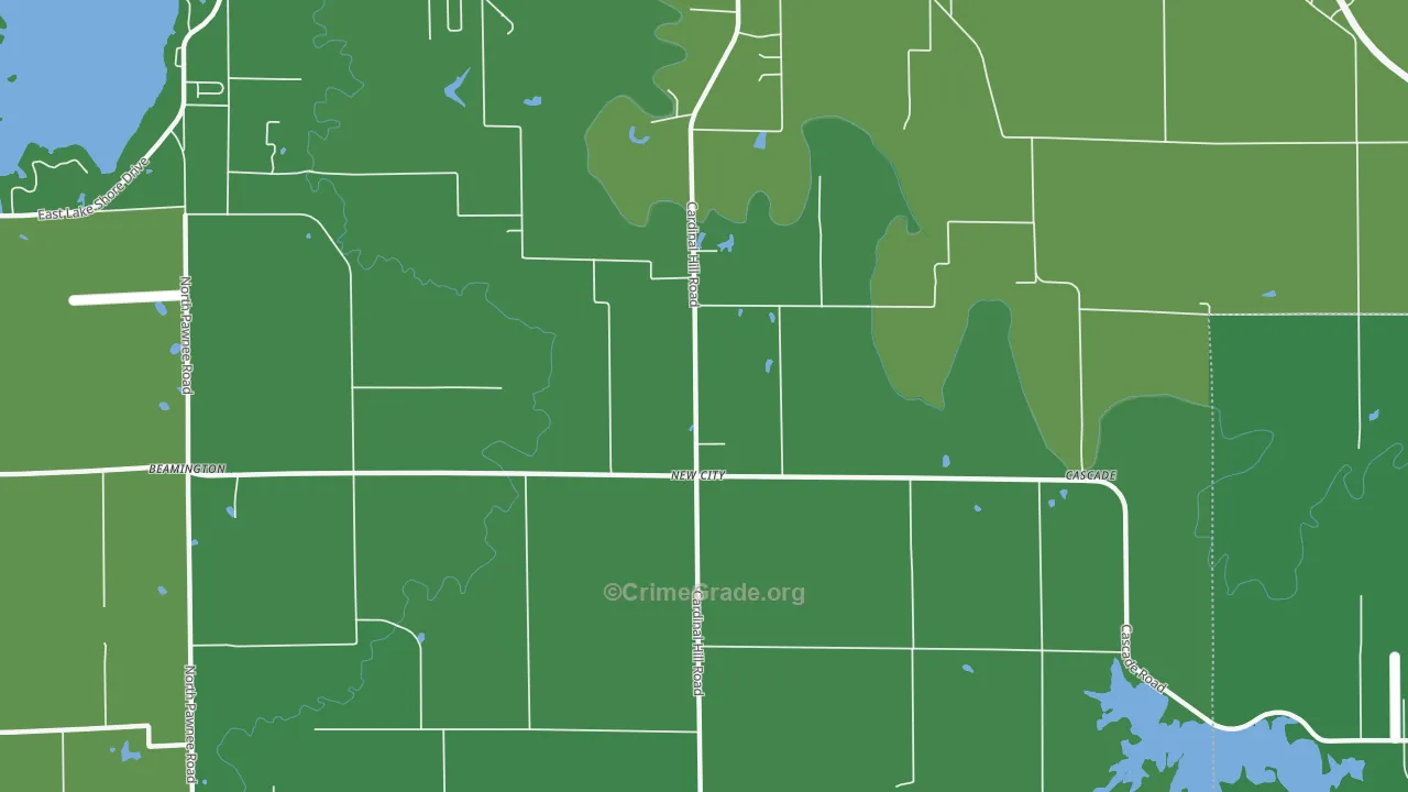 New City, IL Map of Drug-Related Crime Rates