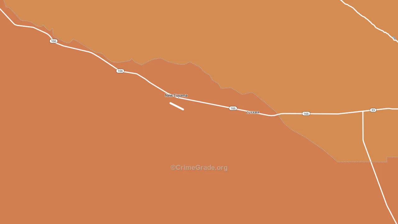 New Cuyama, CA Map of Drug-Related Crime Rates