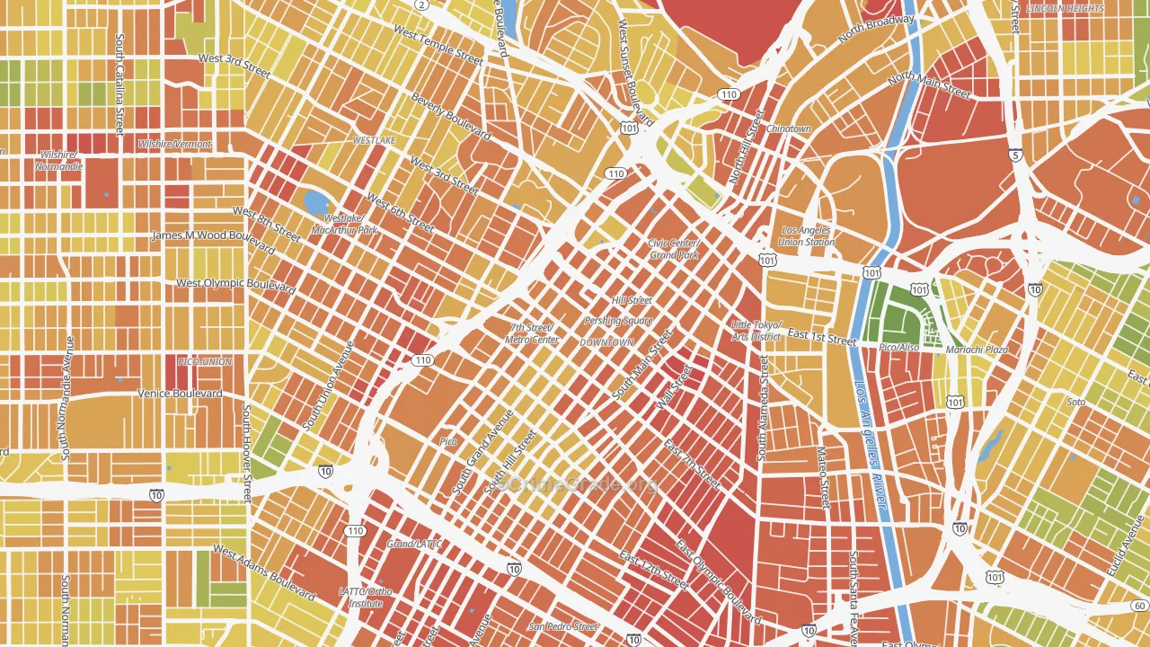 New Downtown, Los Angeles, CA Map of Drug-Related Crime Rates