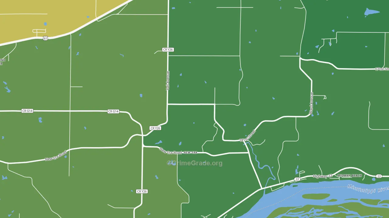 New Era, IA Map of Drug-Related Crime Rates