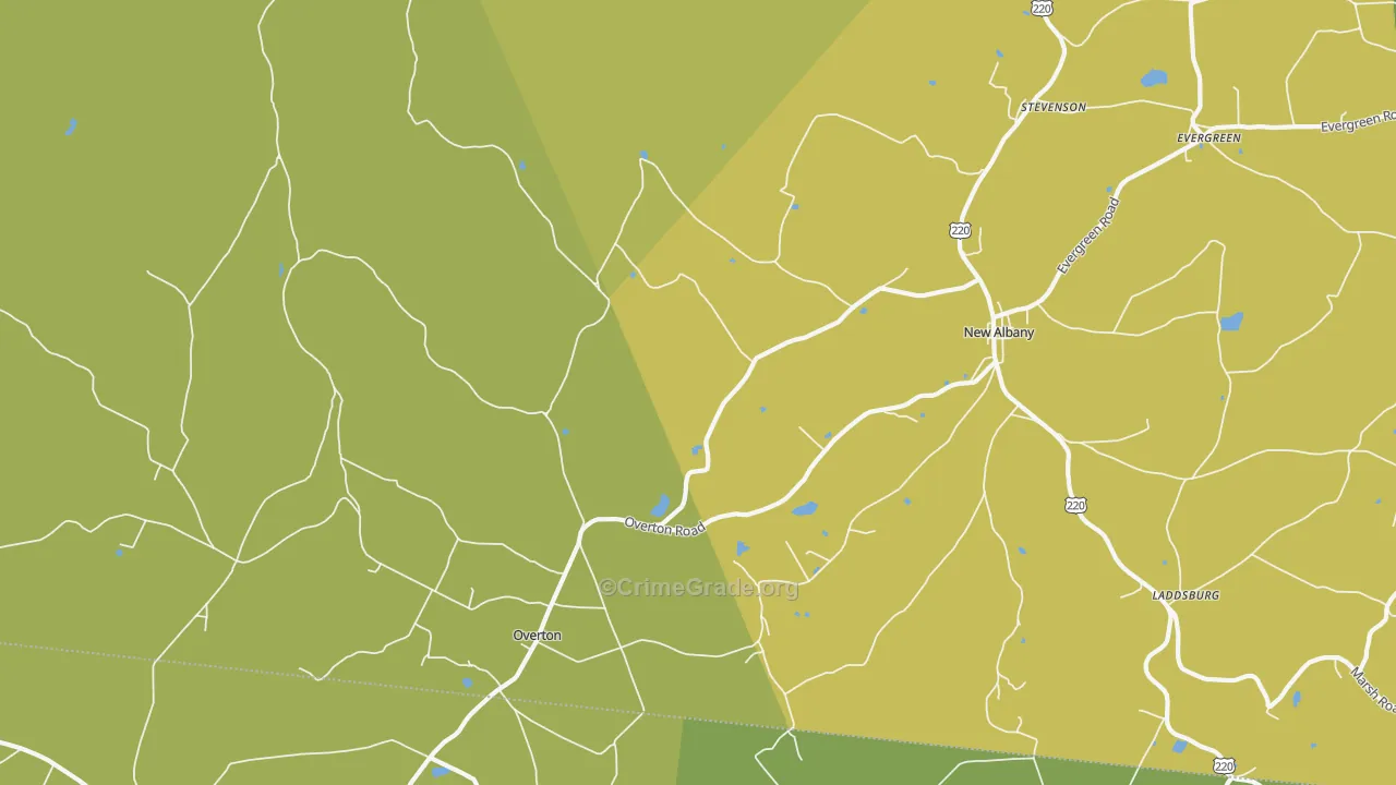 New Era, PA Map of Drug-Related Crime Rates