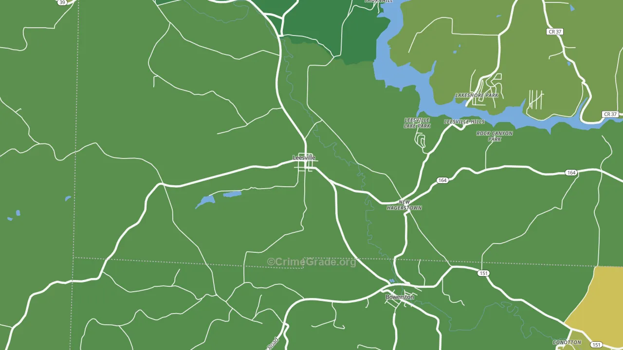 New Hagerstown, OH Map of Drug-Related Crime Rates