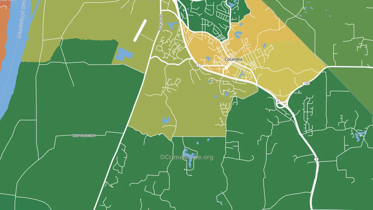 New Hanover, IL Map of Drug-Related Crime Rates