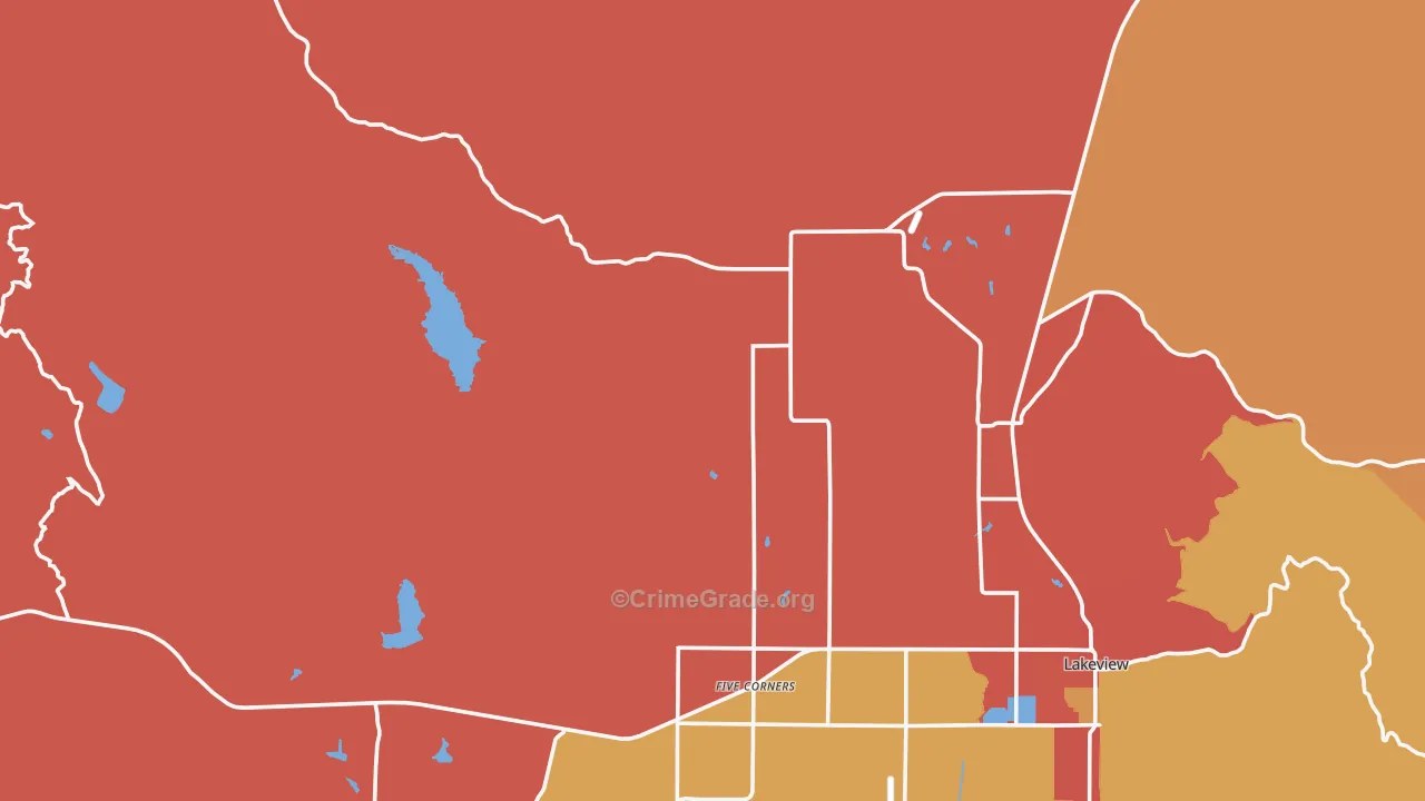 New Idaho, OR Map of Drug-Related Crime Rates