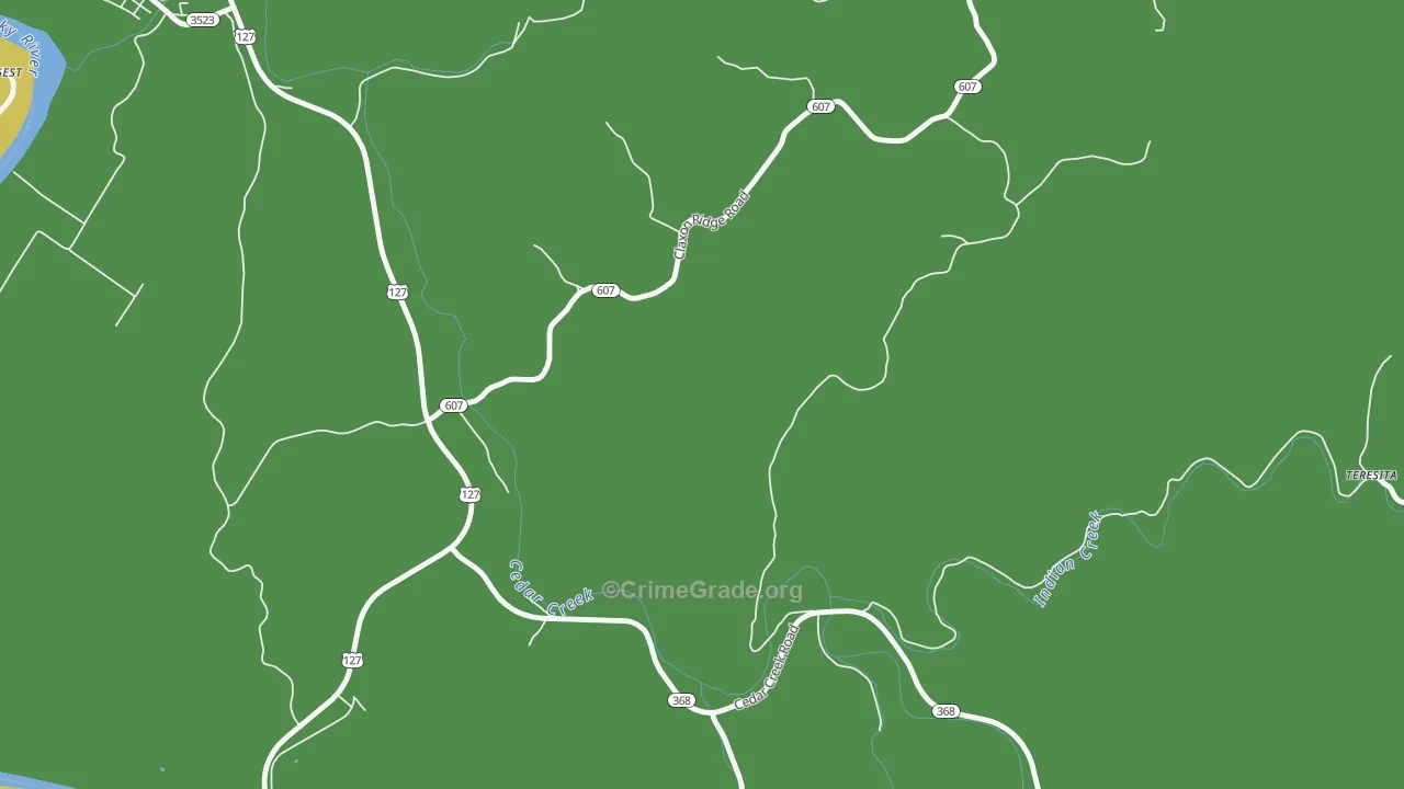 New, KY Map of Drug-Related Crime Rates
