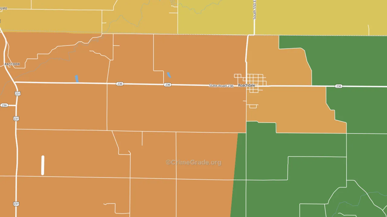 New Maysville, IN Map of Drug-Related Crime Rates