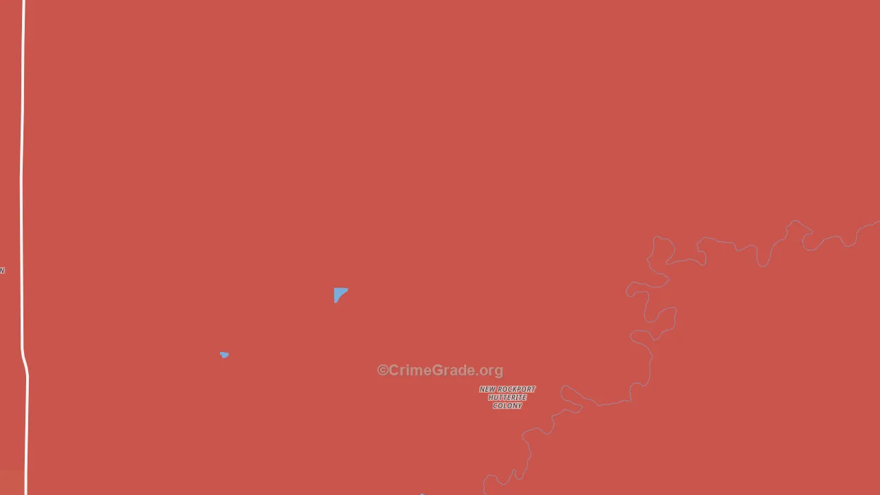 New Rockport Colony, MT Map of Drug-Related Crime Rates