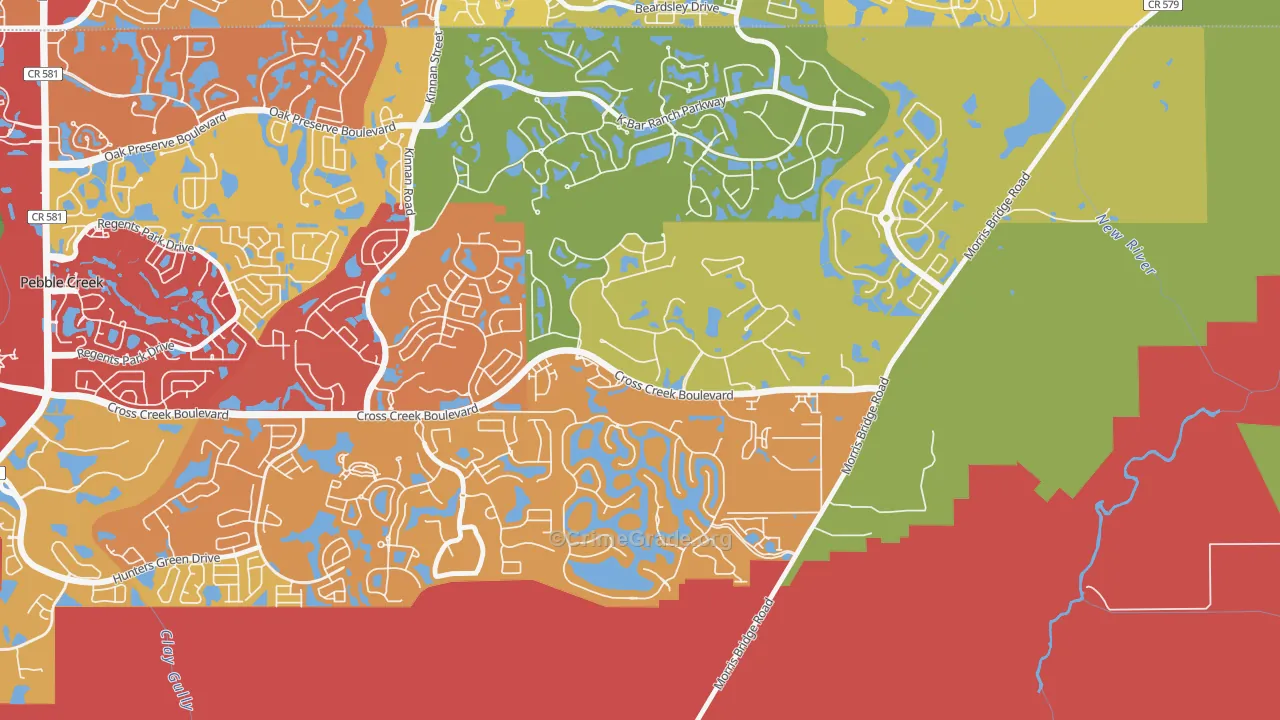 New Tampa, Tampa, FL Map of Drug-Related Crime Rates
