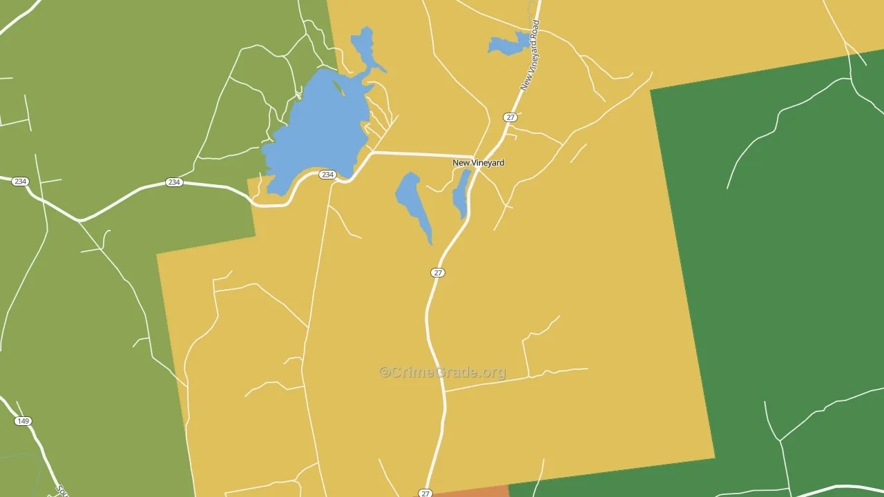 New Vineyard, ME Map of Drug-Related Crime Rates