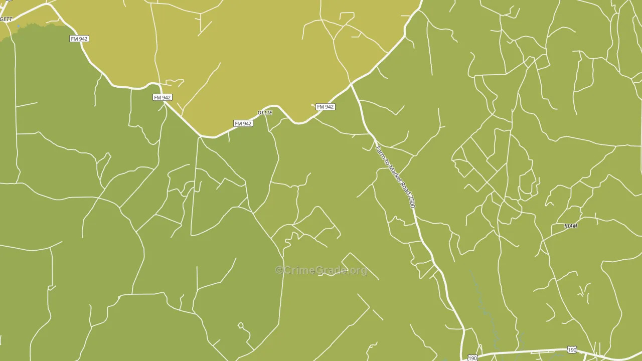 New Willard, TX Map of Drug-Related Crime Rates