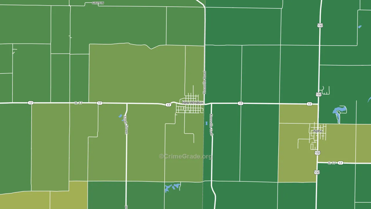 New Windsor, IL Map of Drug-Related Crime Rates