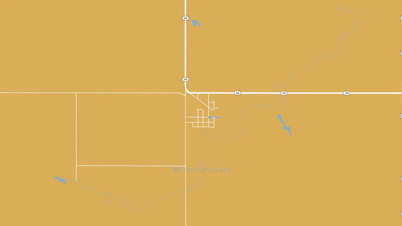 New Witten, SD Map of Drug-Related Crime Rates