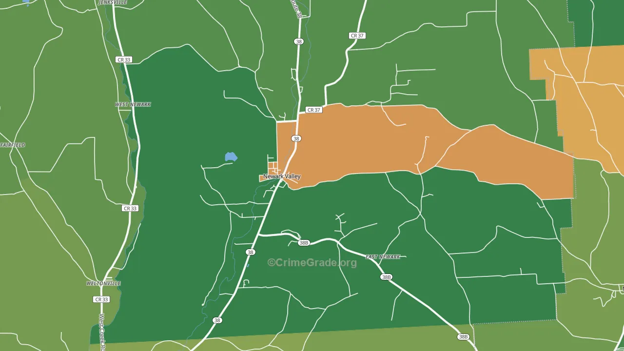 Newark Valley, NY Map of Drug-Related Crime Rates