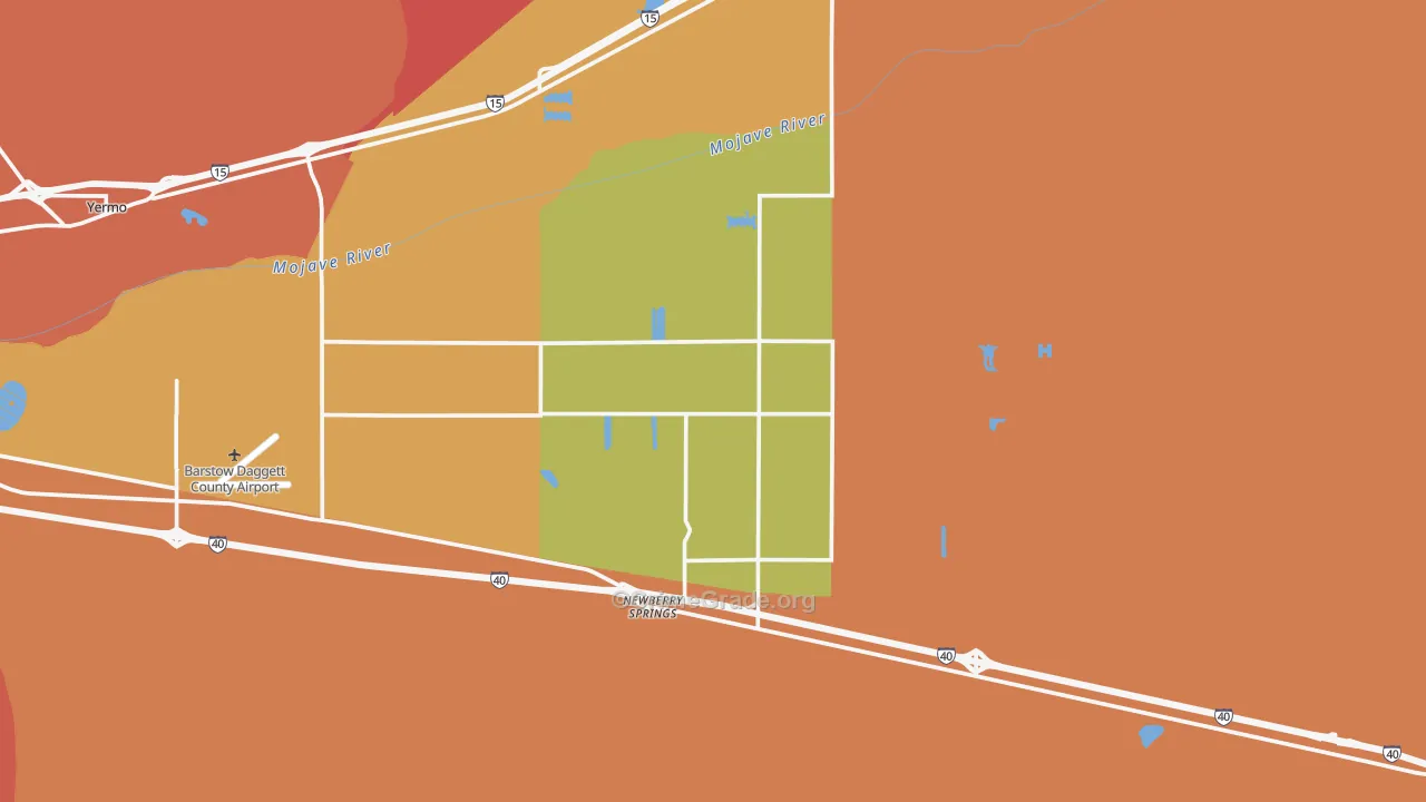 Newberry Springs, CA Map of Drug-Related Crime Rates