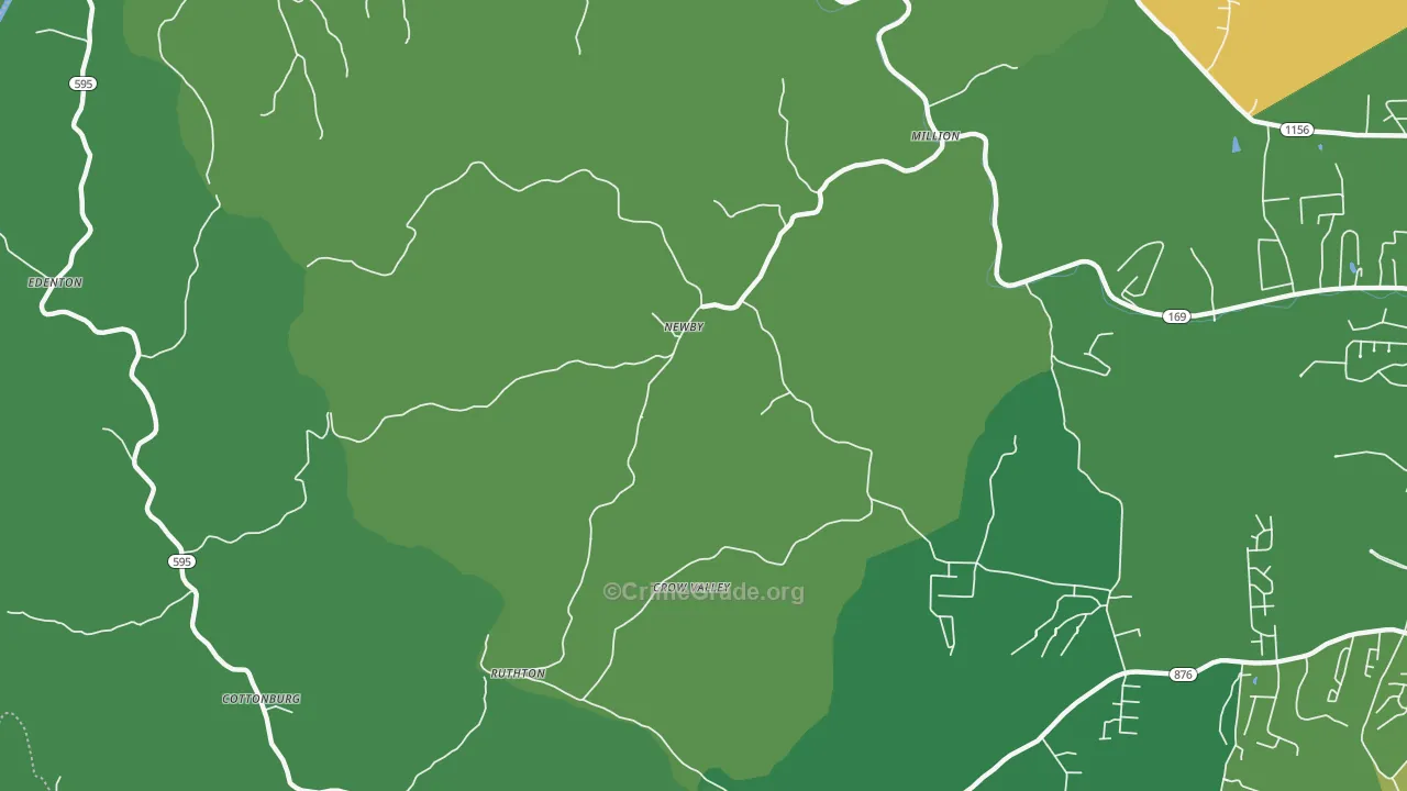 Newby, KY Map of Drug-Related Crime Rates