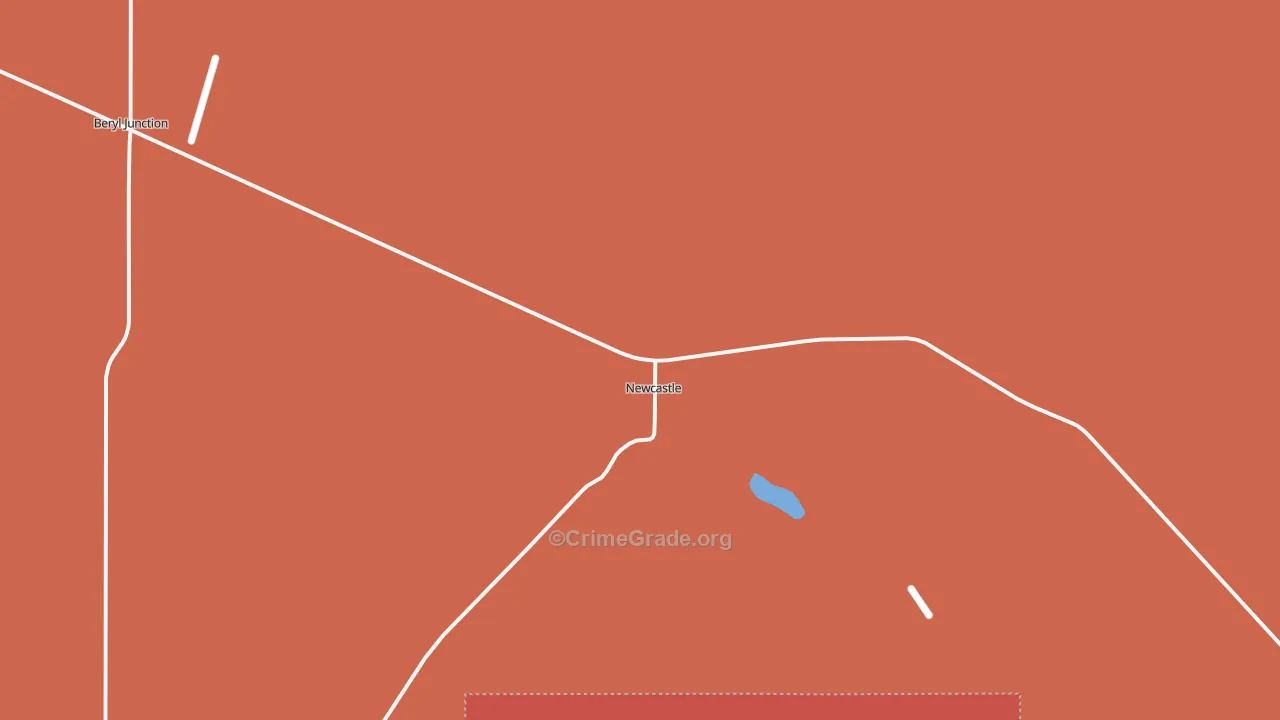 Newcastle, UT Map of Drug-Related Crime Rates