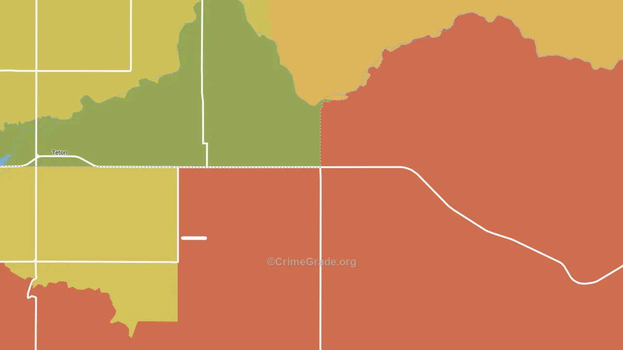 Newdale, ID Map of Drug-Related Crime Rates