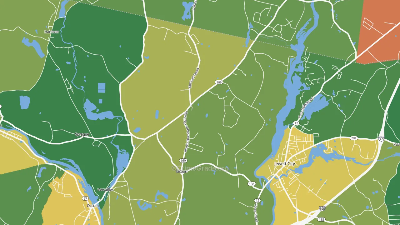 Newent, CT Map of Drug-Related Crime Rates
