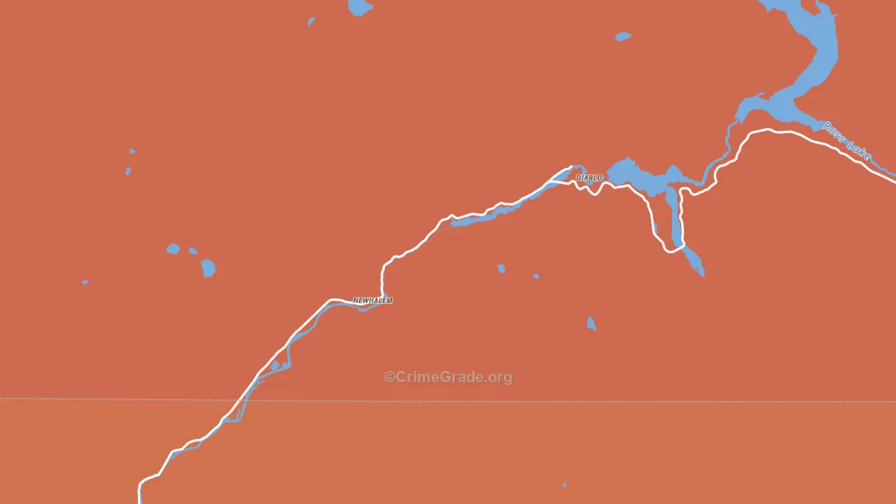 Newhalem, WA Map of Drug-Related Crime Rates