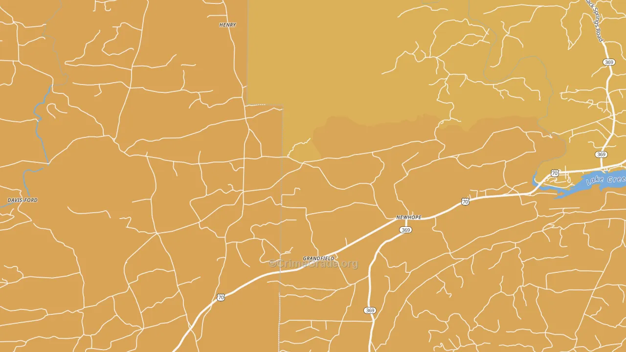 Newhope, AR Map of Drug-Related Crime Rates