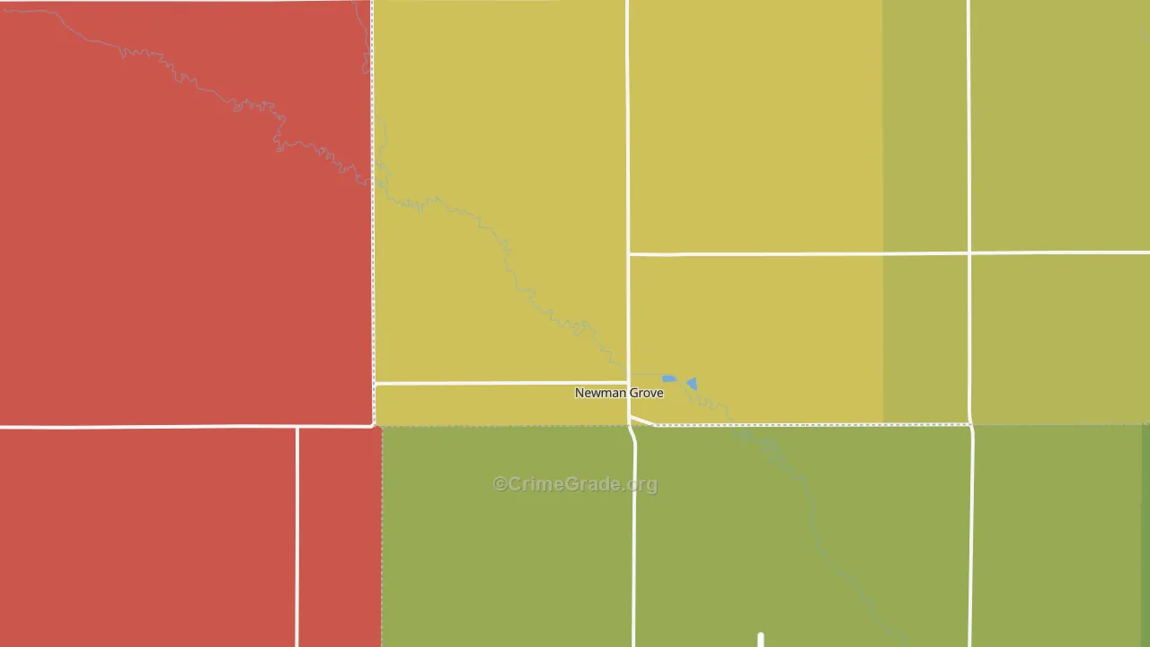 Newman Grove, NE Map of Drug-Related Crime Rates
