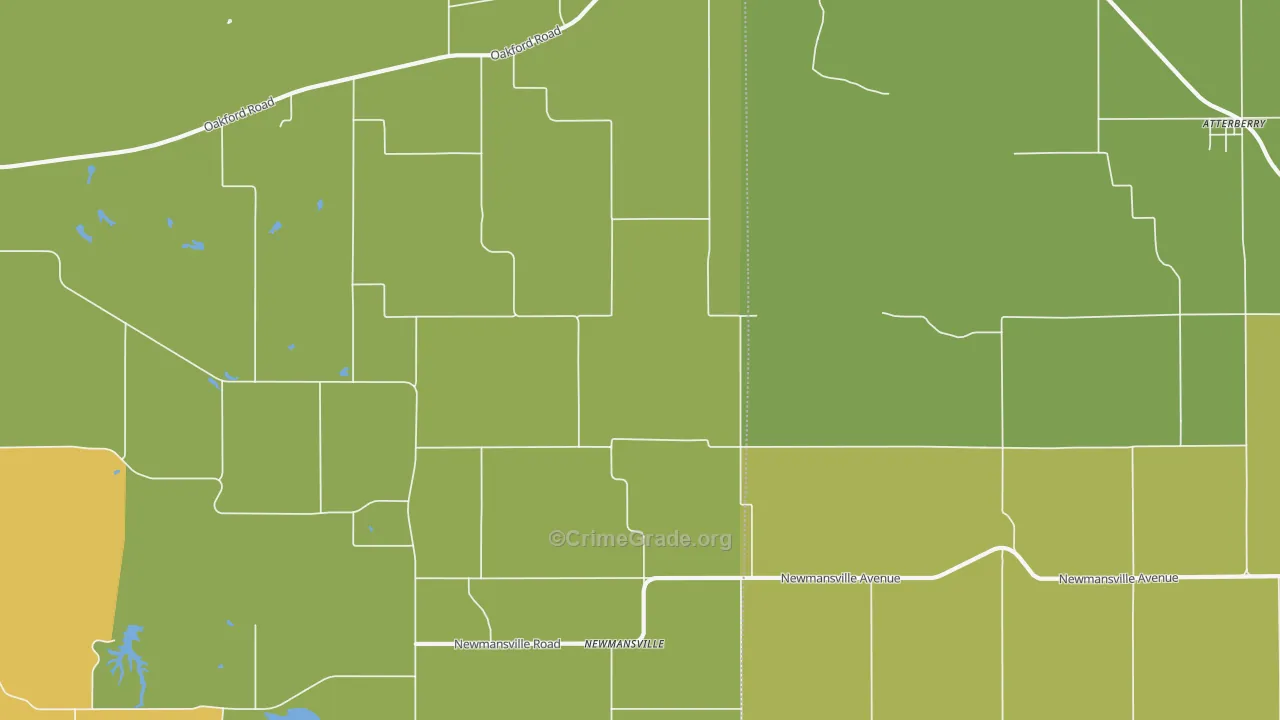 Newmansville, IL Map of Drug-Related Crime Rates