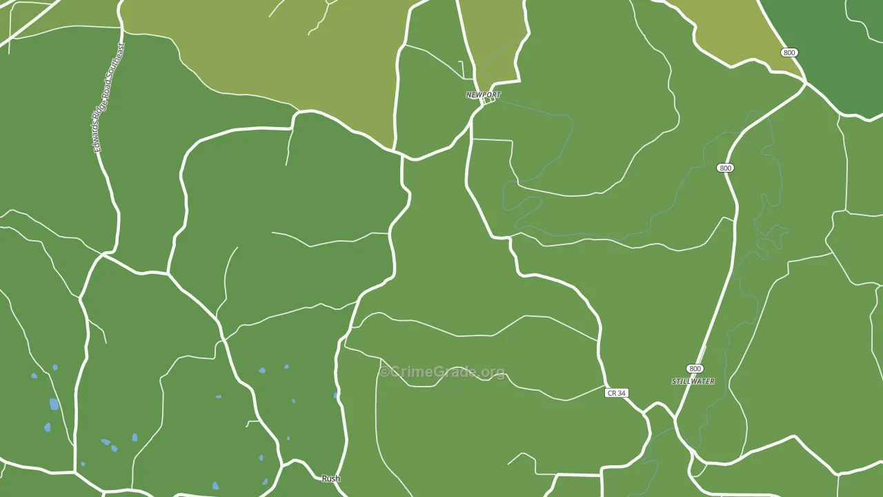 Newport, OH Map of Drug-Related Crime Rates