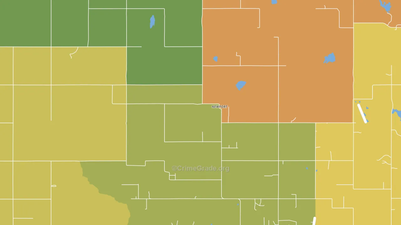 Newport, OK Map of Drug-Related Crime Rates