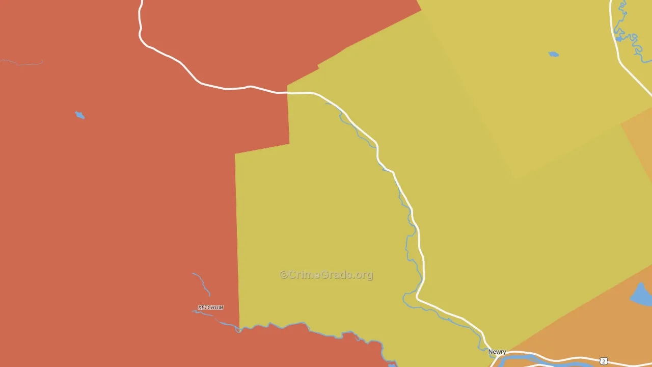 Newry, ME Map of Drug-Related Crime Rates