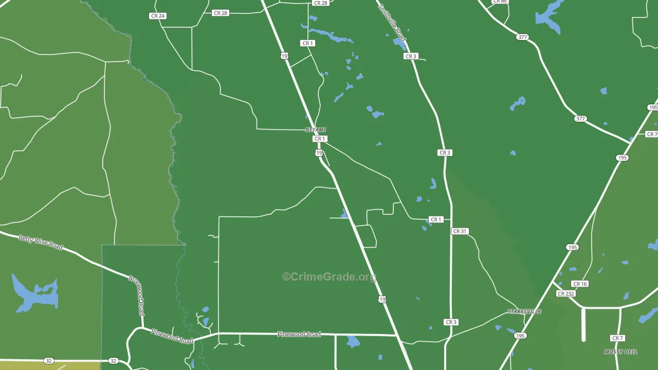 Neyami, GA Map of Drug-Related Crime Rates