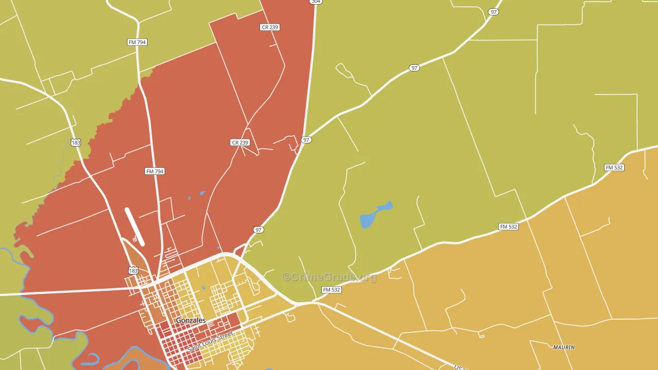 Nickel, TX Map of Drug-Related Crime Rates