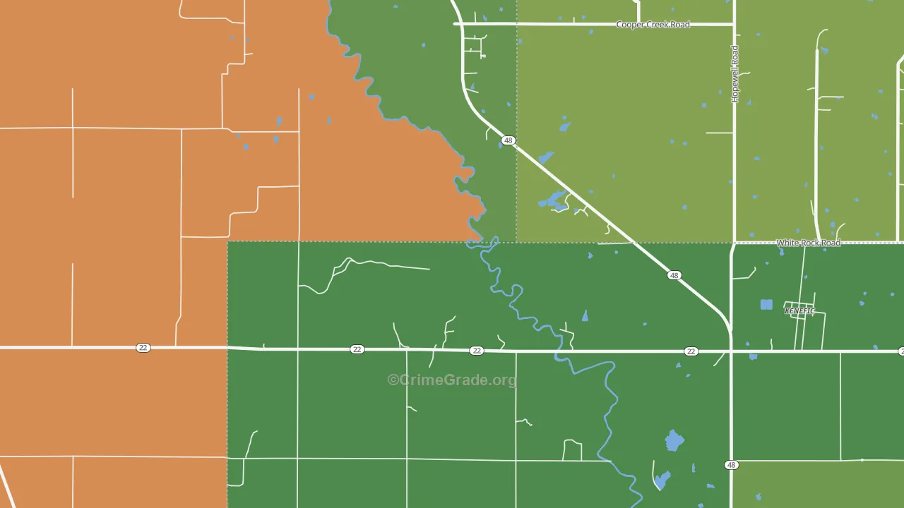 Nida, OK Map of Drug-Related Crime Rates