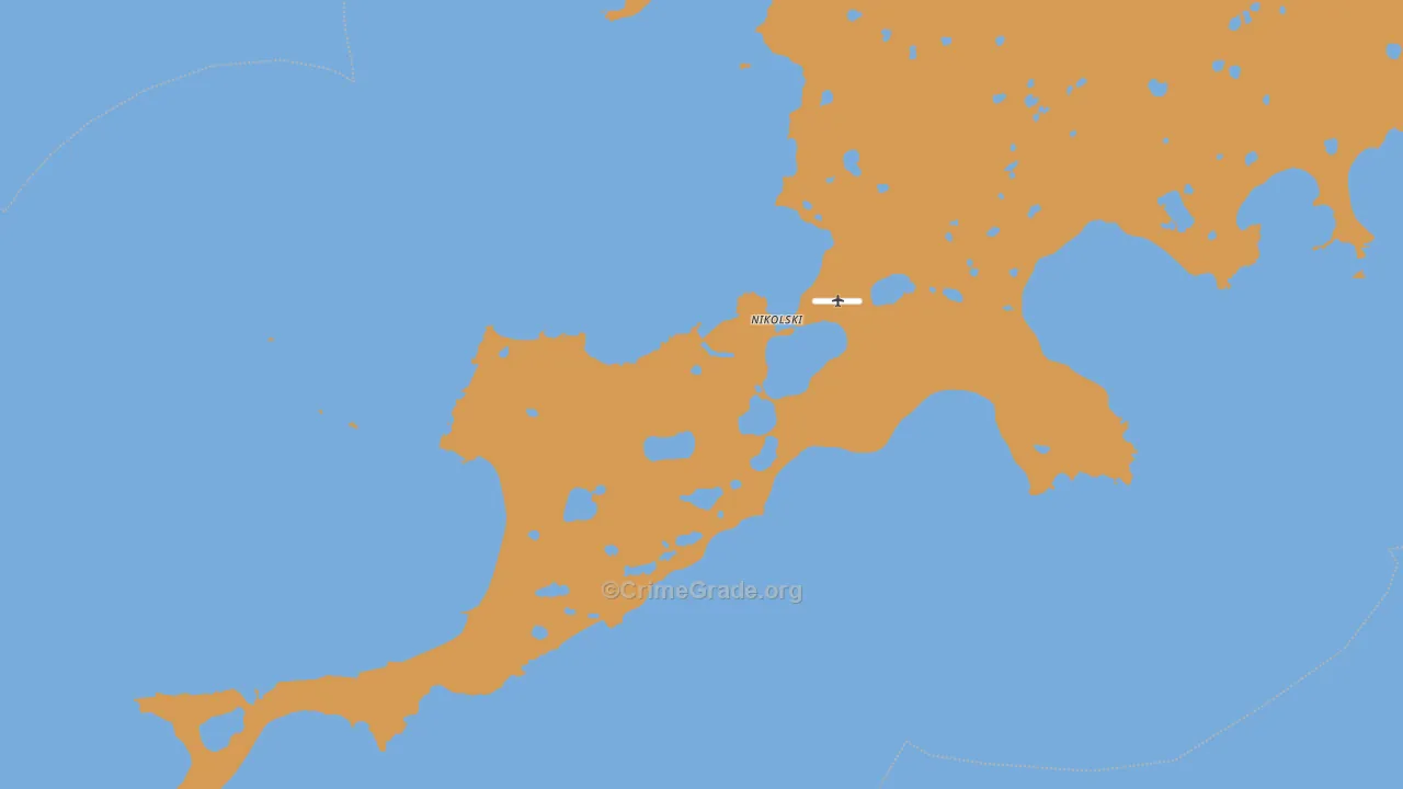 Nikolski, AK Map of Drug-Related Crime Rates