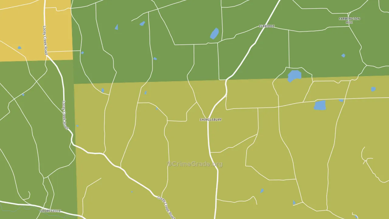 Niles Valley, PA Map of Drug-Related Crime Rates