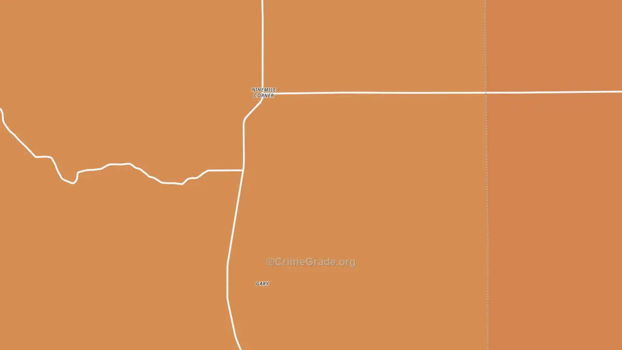 Ninemile Corner, CO Map of Drug-Related Crime Rates