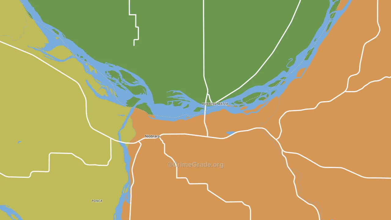 Niobrara, NE Map of Drug-Related Crime Rates