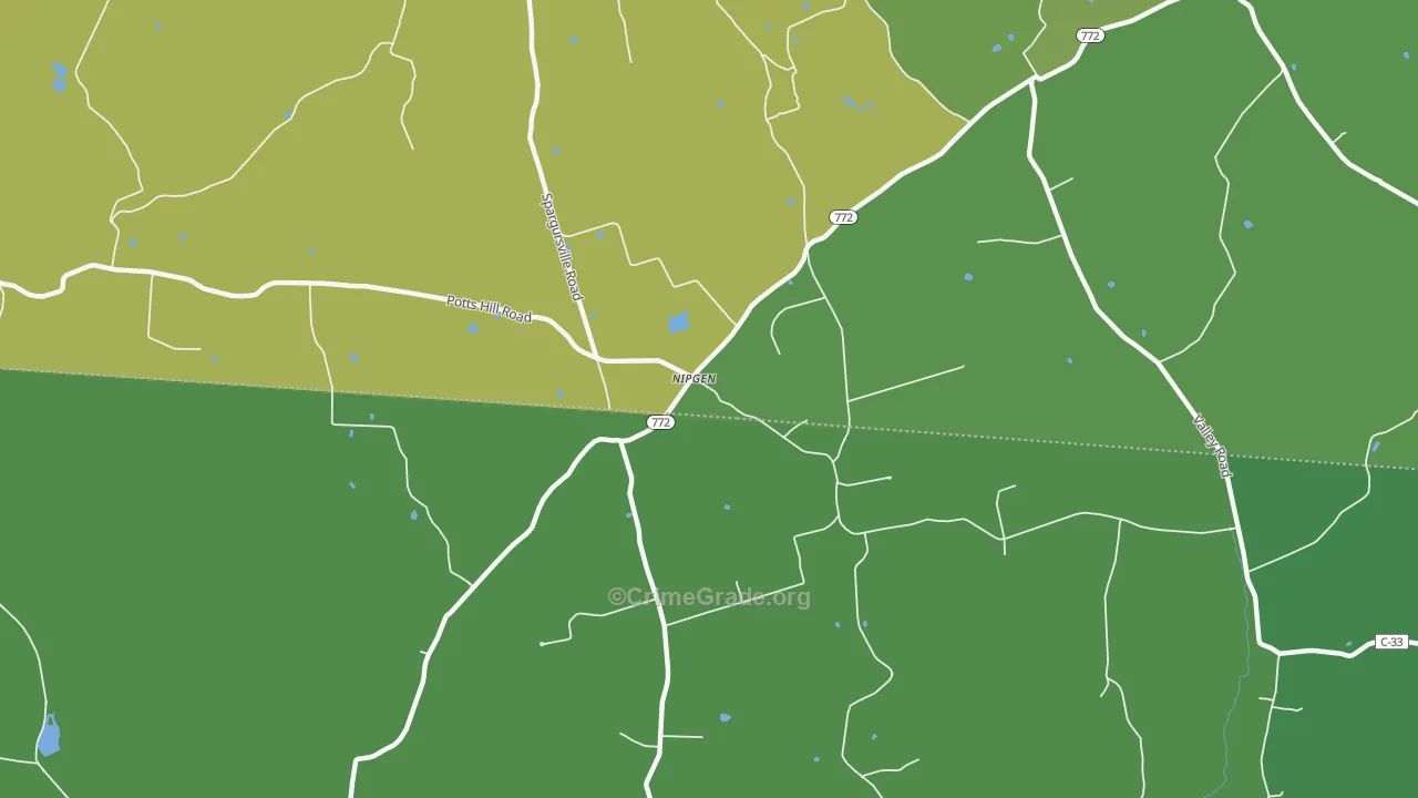 Nipgen, OH Map of Drug-Related Crime Rates
